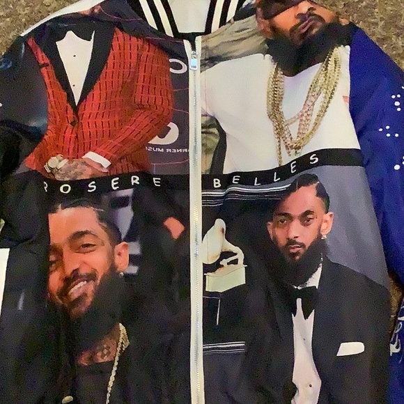 Nipsey Hustle hustle in peace bomber jacket - Picture 3 of 7